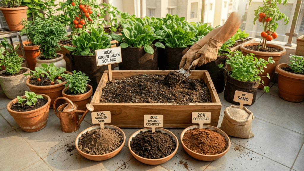 Best Soil Mix for Kitchen Garden
