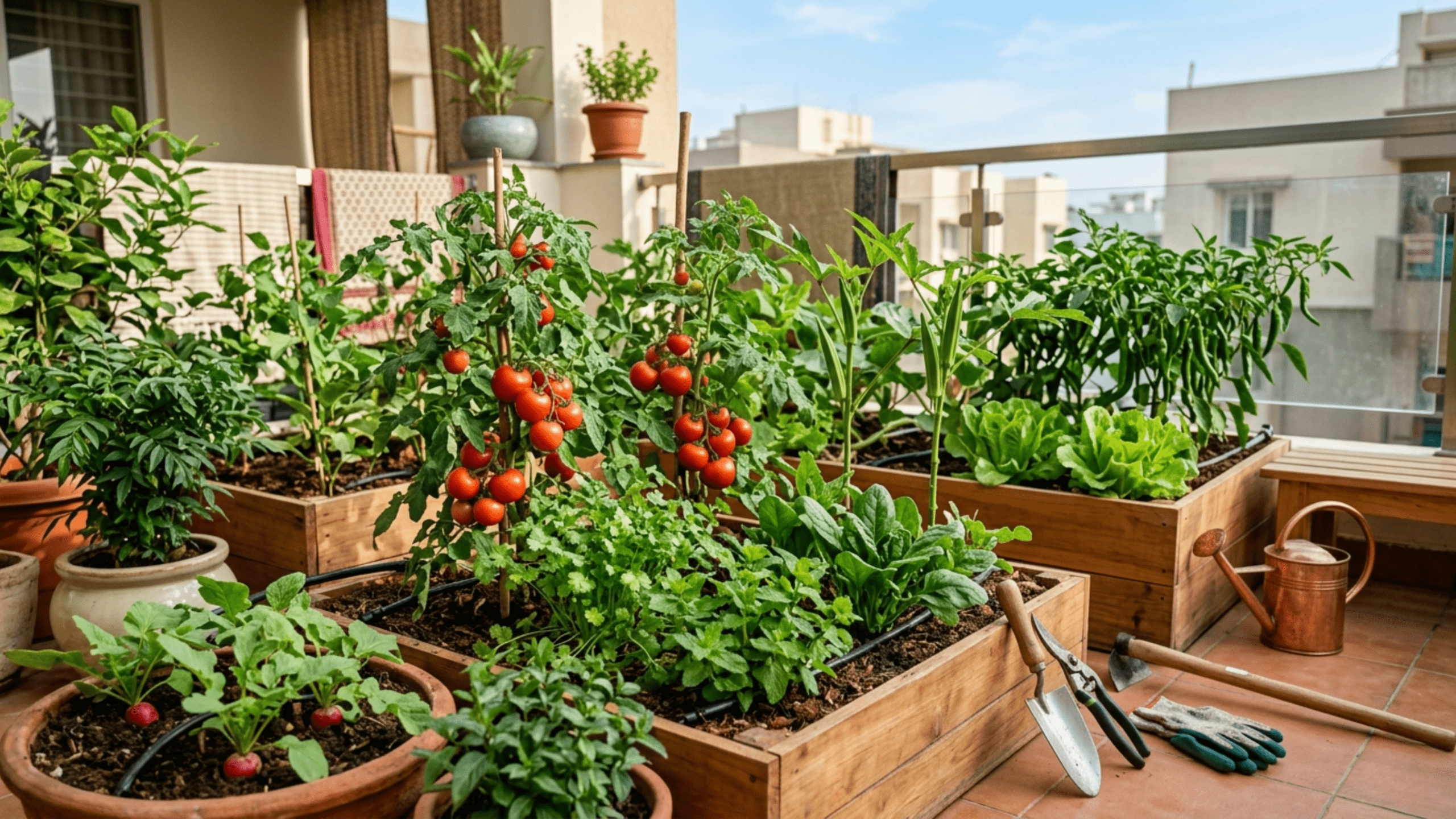 Common plants grown in kitchen gardens