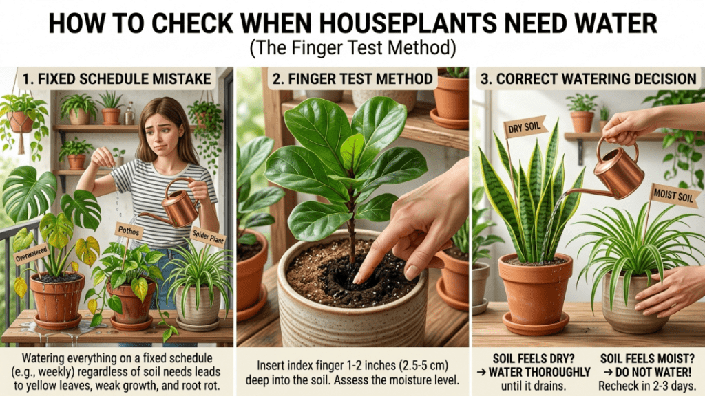 How I Check Whether My Plants Need Water