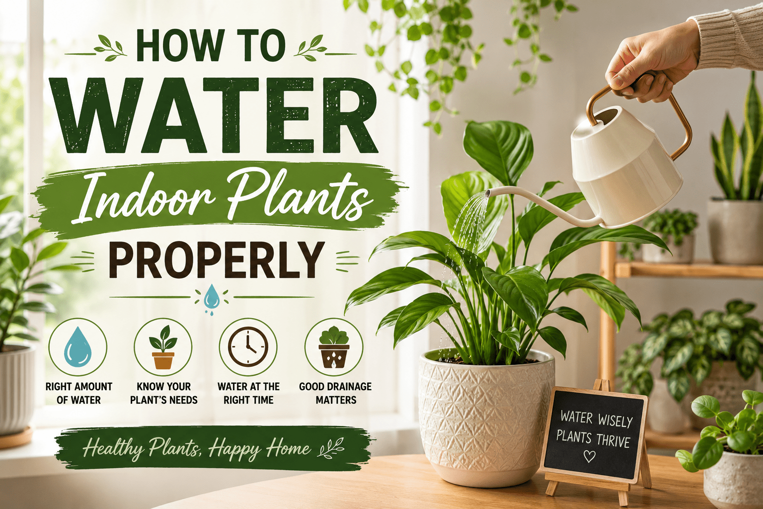 How to Water Indoor Plants Properly