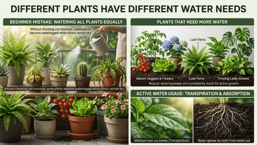 Plants That Need More Water