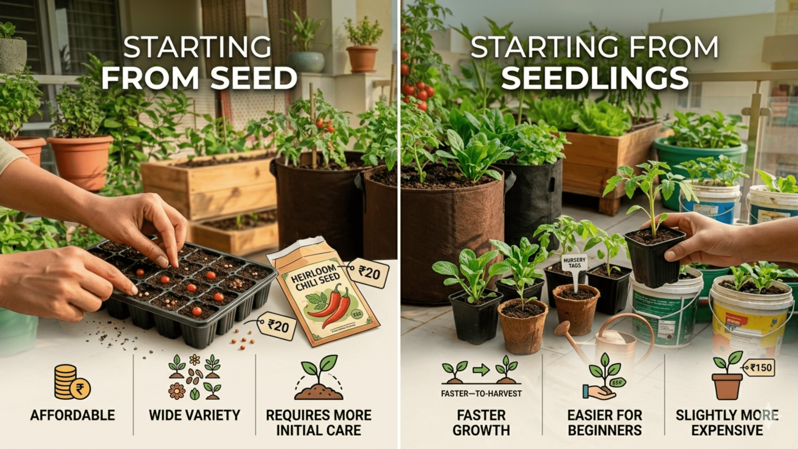 Seeds or Seedlings