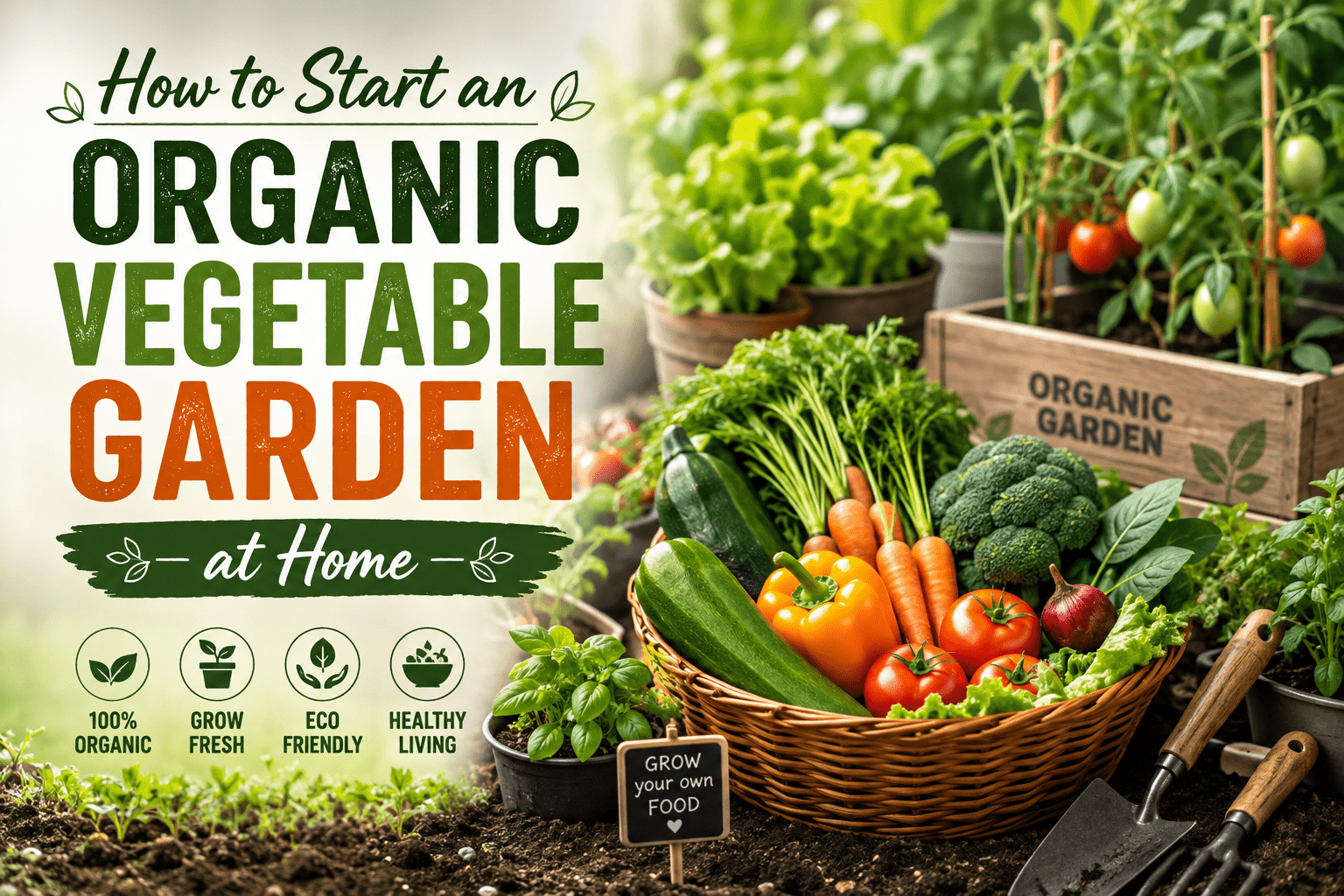 How to Start an Organic Vegetable Garden at Home