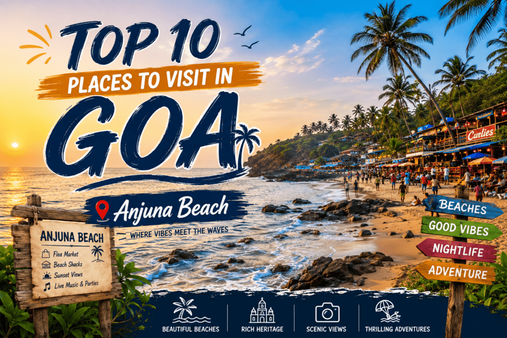 Top tourist Places in Goa with friends
