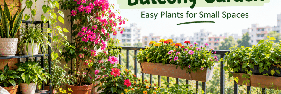 Best plants for a balcony garden with easy plants for small spaces