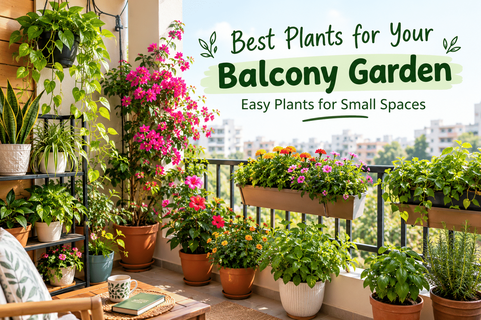 Best plants for a balcony garden with easy plants for small spaces