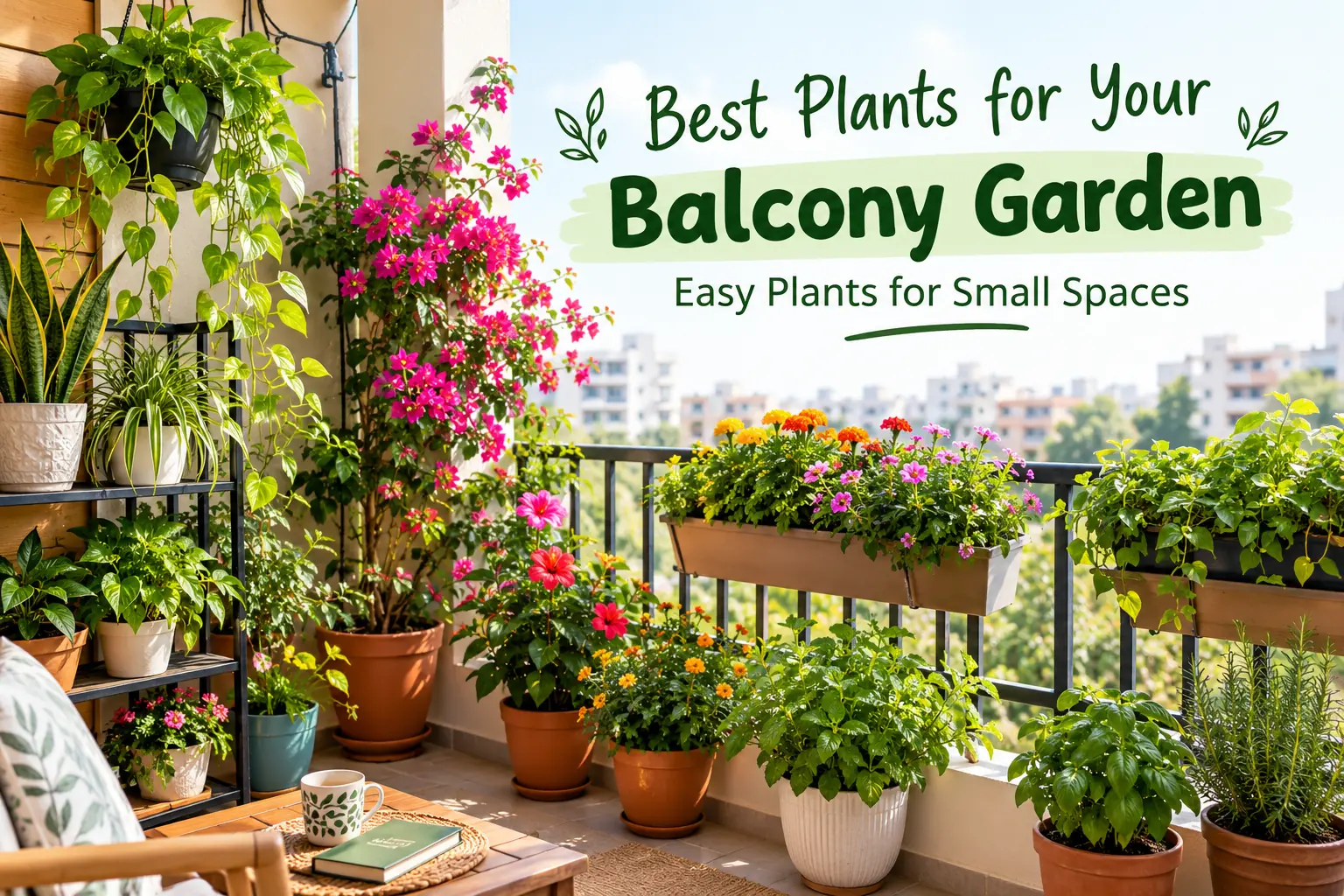 Best plants for a balcony garden with easy plants for small spaces